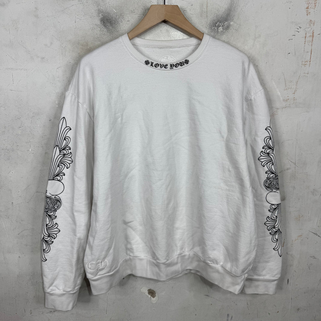 Chrome Hearts Love You Heart Crewneck