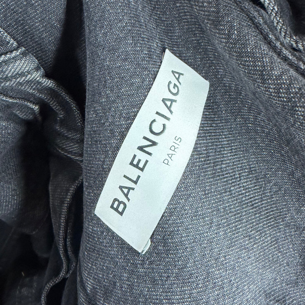Balenciaga Black Swing Denim Jacket