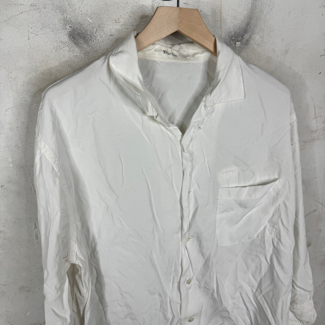 Y’s For Men White Button-Up Shirt