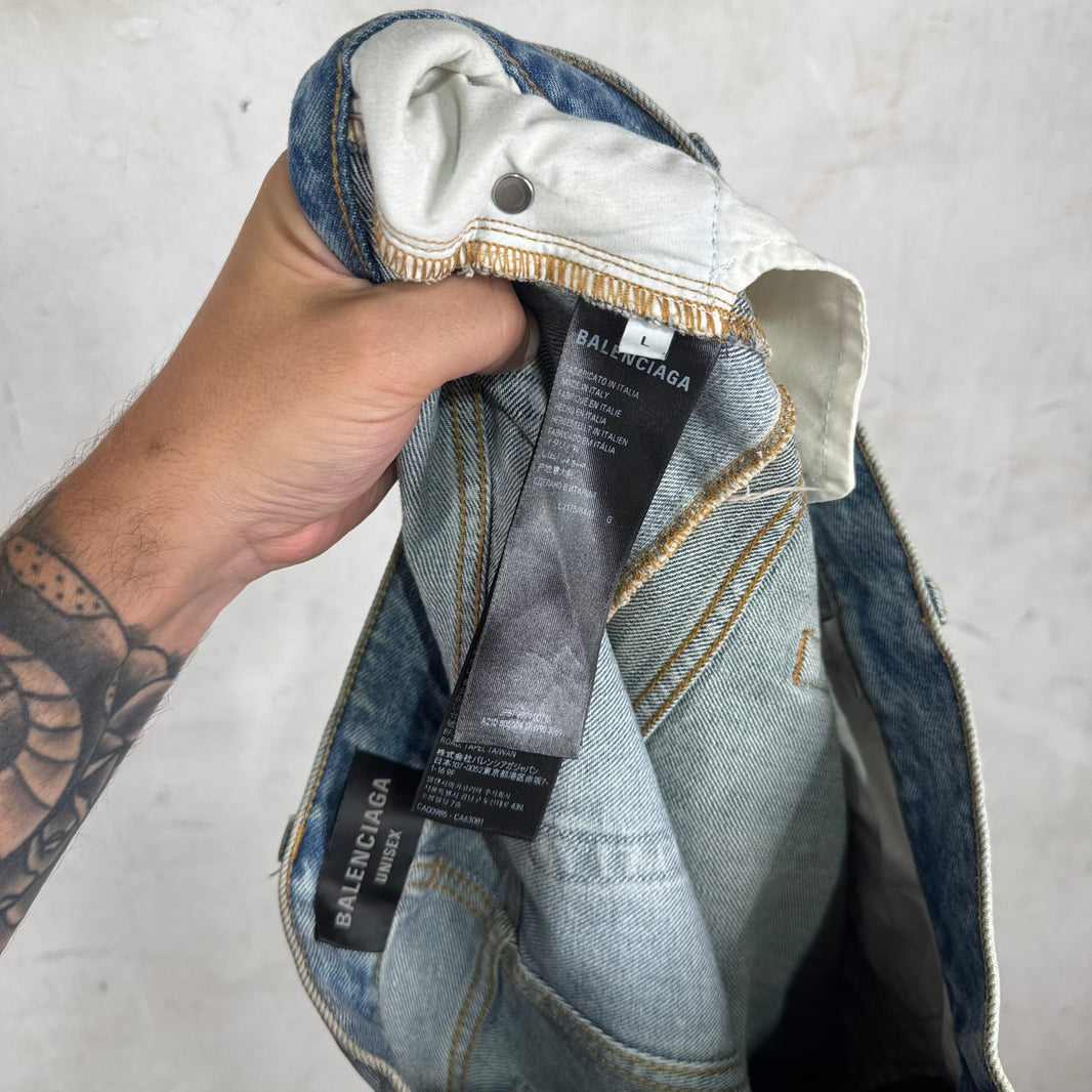 Balenciaga Cut Up Baggy Jeans