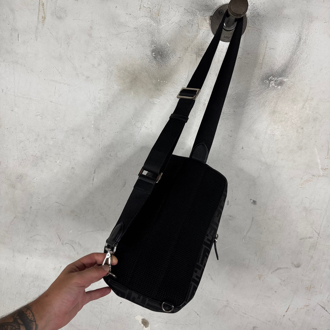 Fendi Canvas Zucca Sling Bag