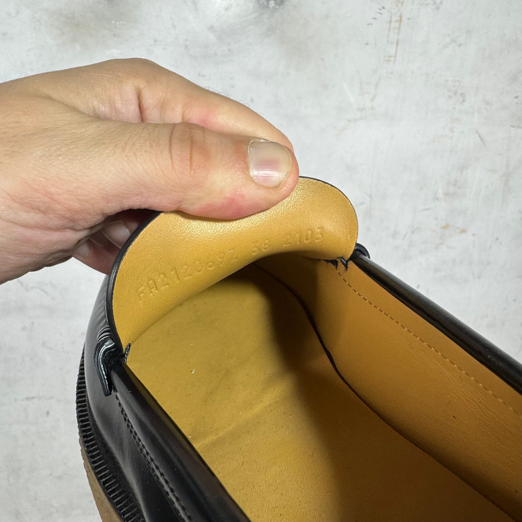 Hermes Crepe Sole Leather Loafers