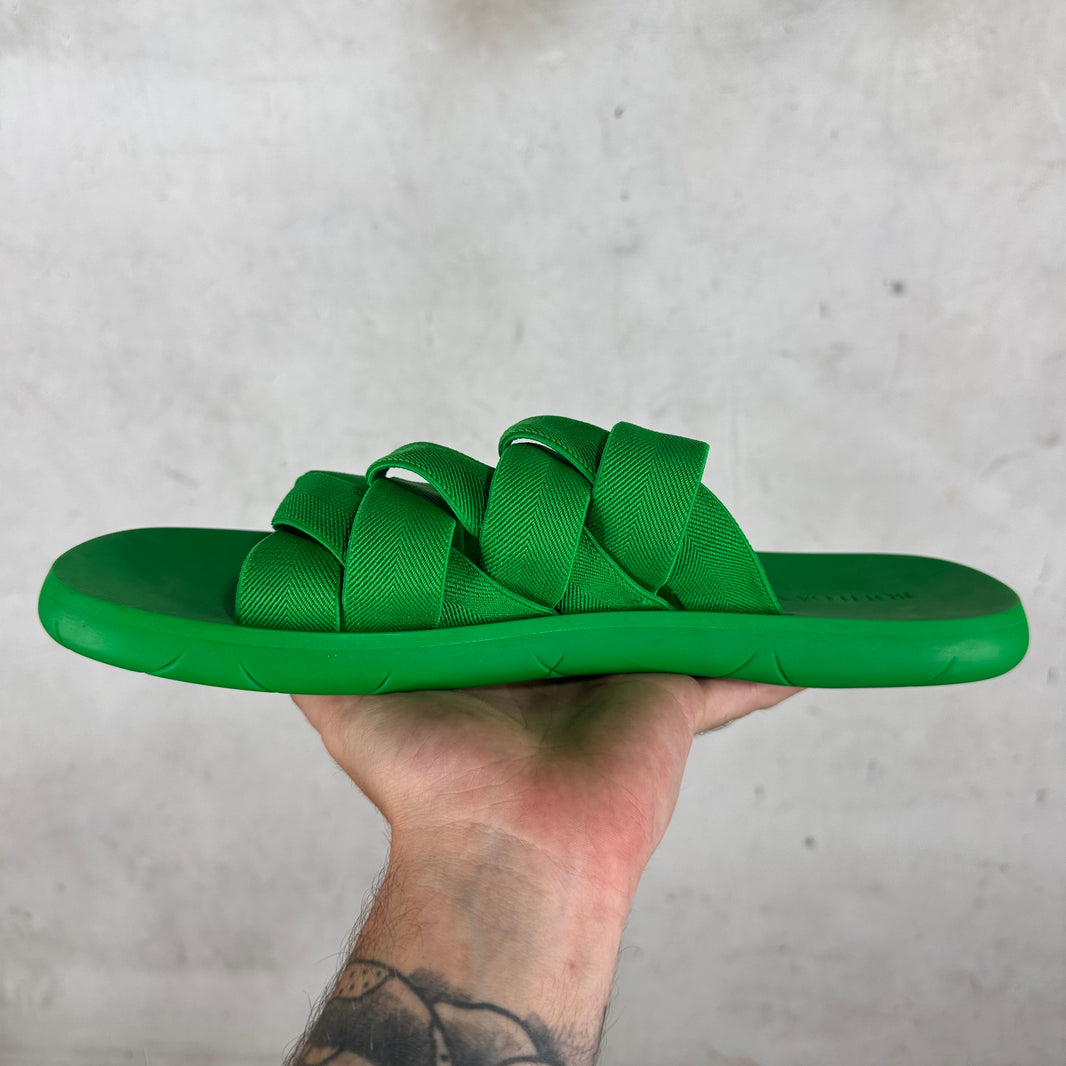Bottega Veneta Woven Strap Slides