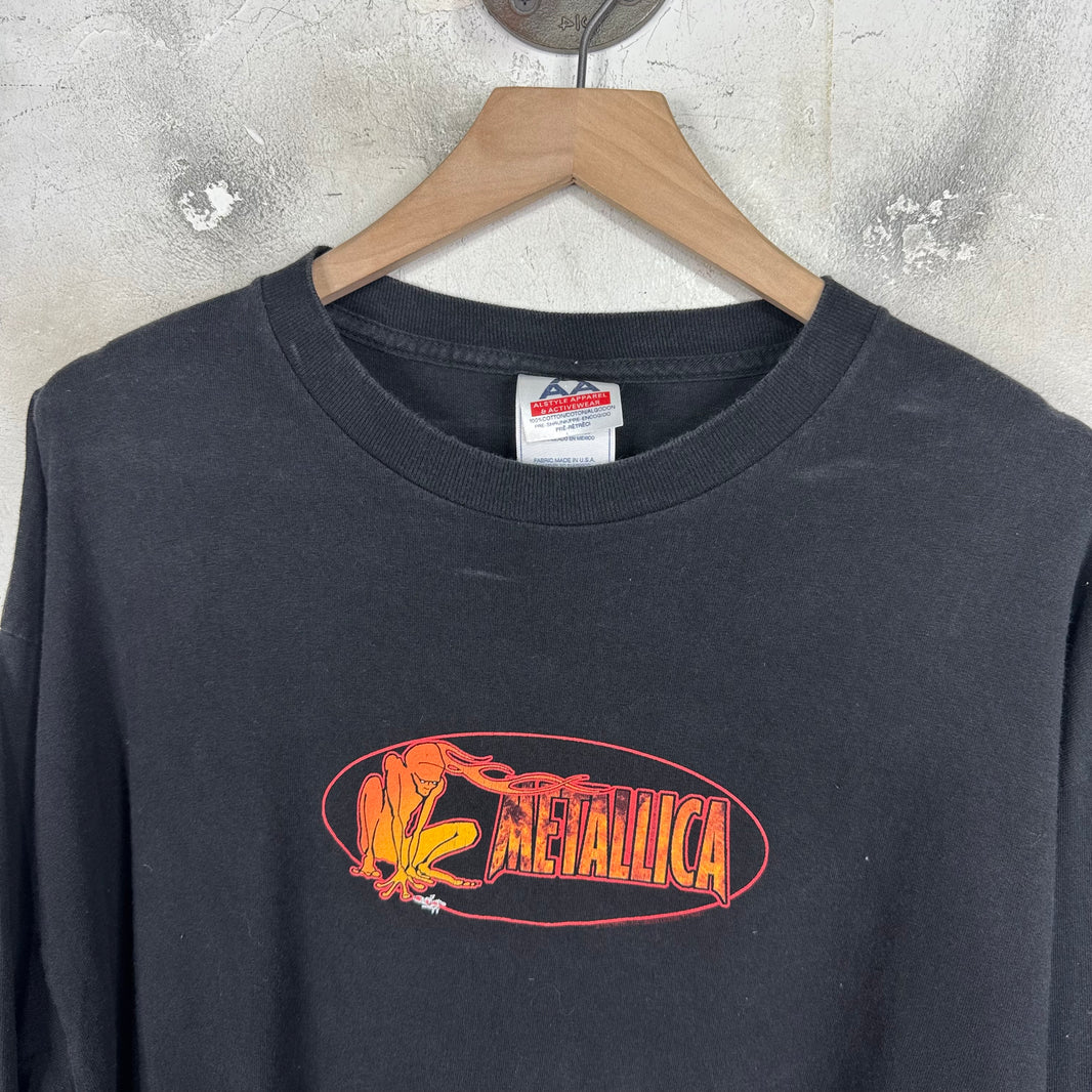 Vintage Metallica Flame Logo L/S T-Shirt