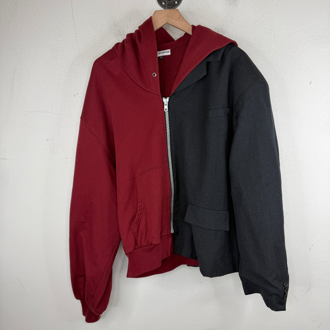 Gosha Rubchinskiy Hybrid Zip-Up Hoodie