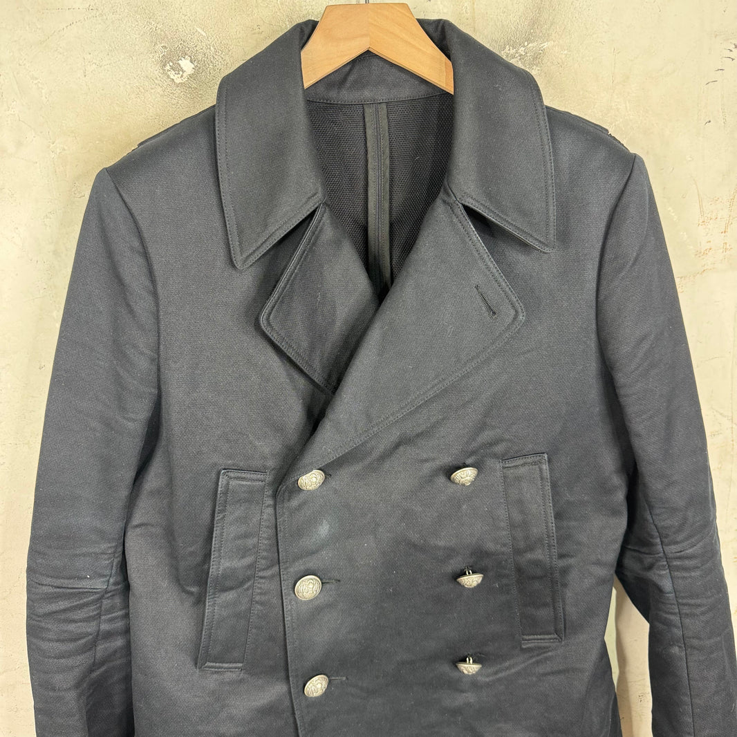 Balmain Mesh Paneled Peacoat