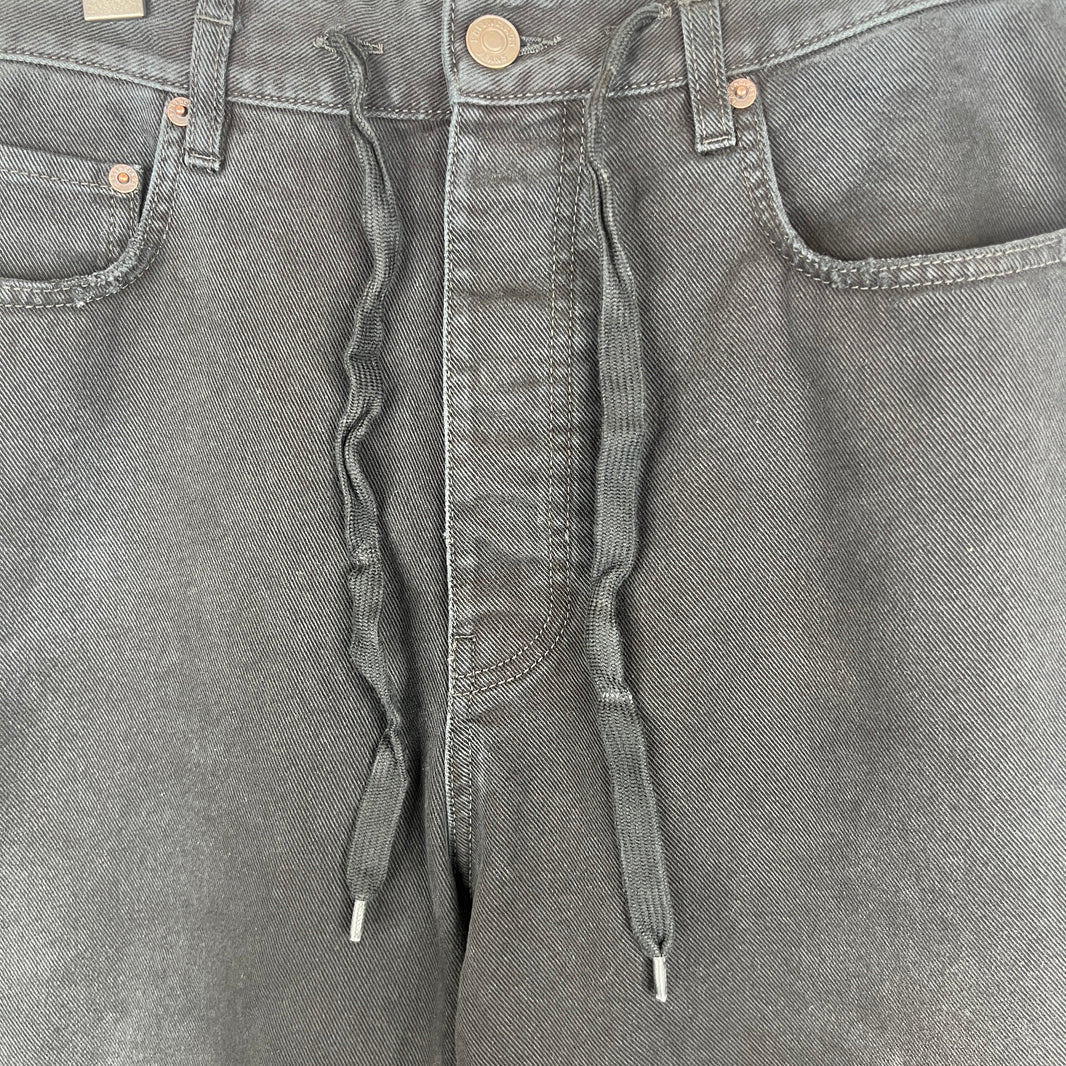 Balenciaga Black Baggy Drawstring Jeans