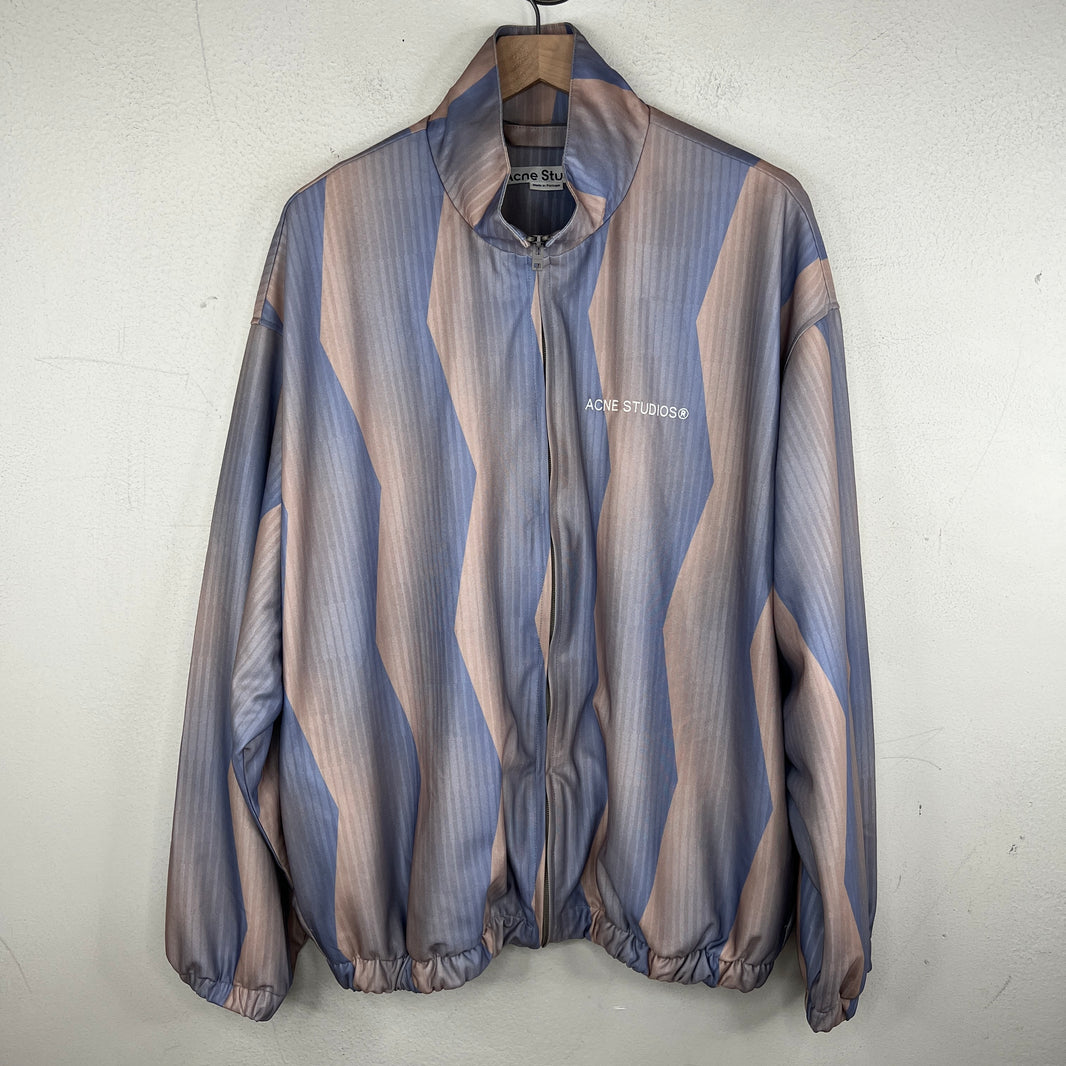 Acne Studios Purple Striped Track Jacket