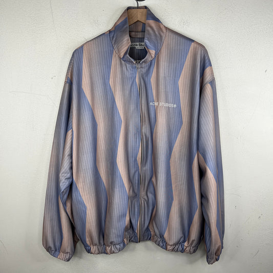 Acne Studios Purple Striped Track Jacket