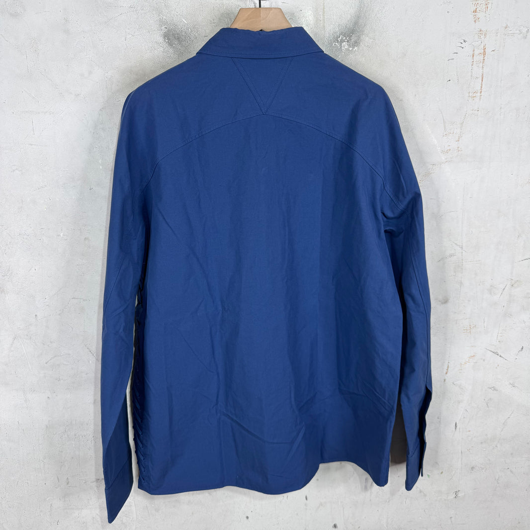 Bottega Veneta Laced Side Blue Button Up