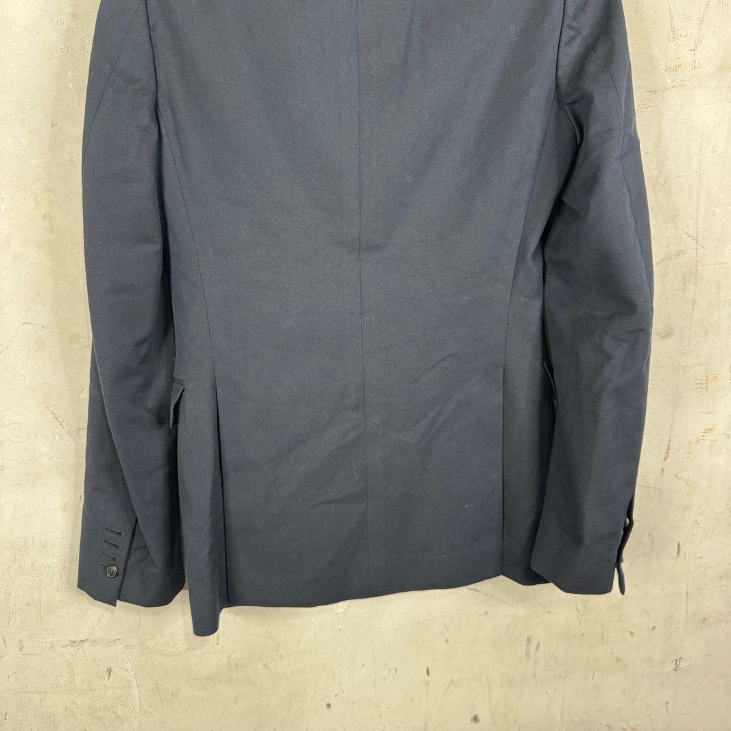 Dries Van Noten Navy Double Breasted Blazer