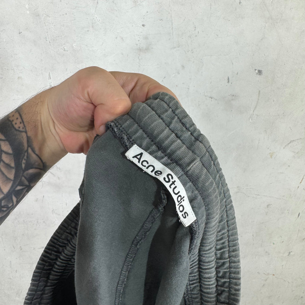 Acne Studios Grey Faded Logo Sweatshorts