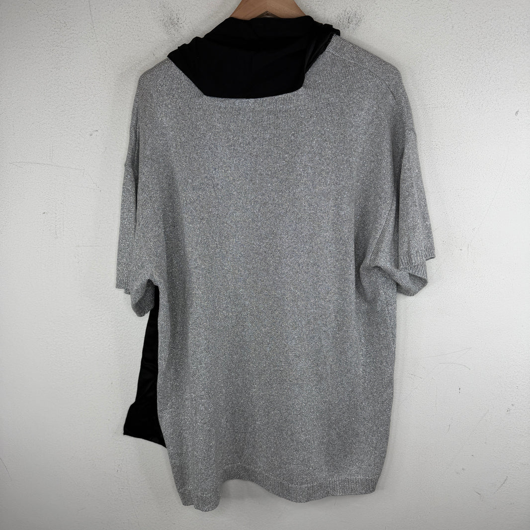 Raf Simons Pierced Man Scarf Knit Sweater