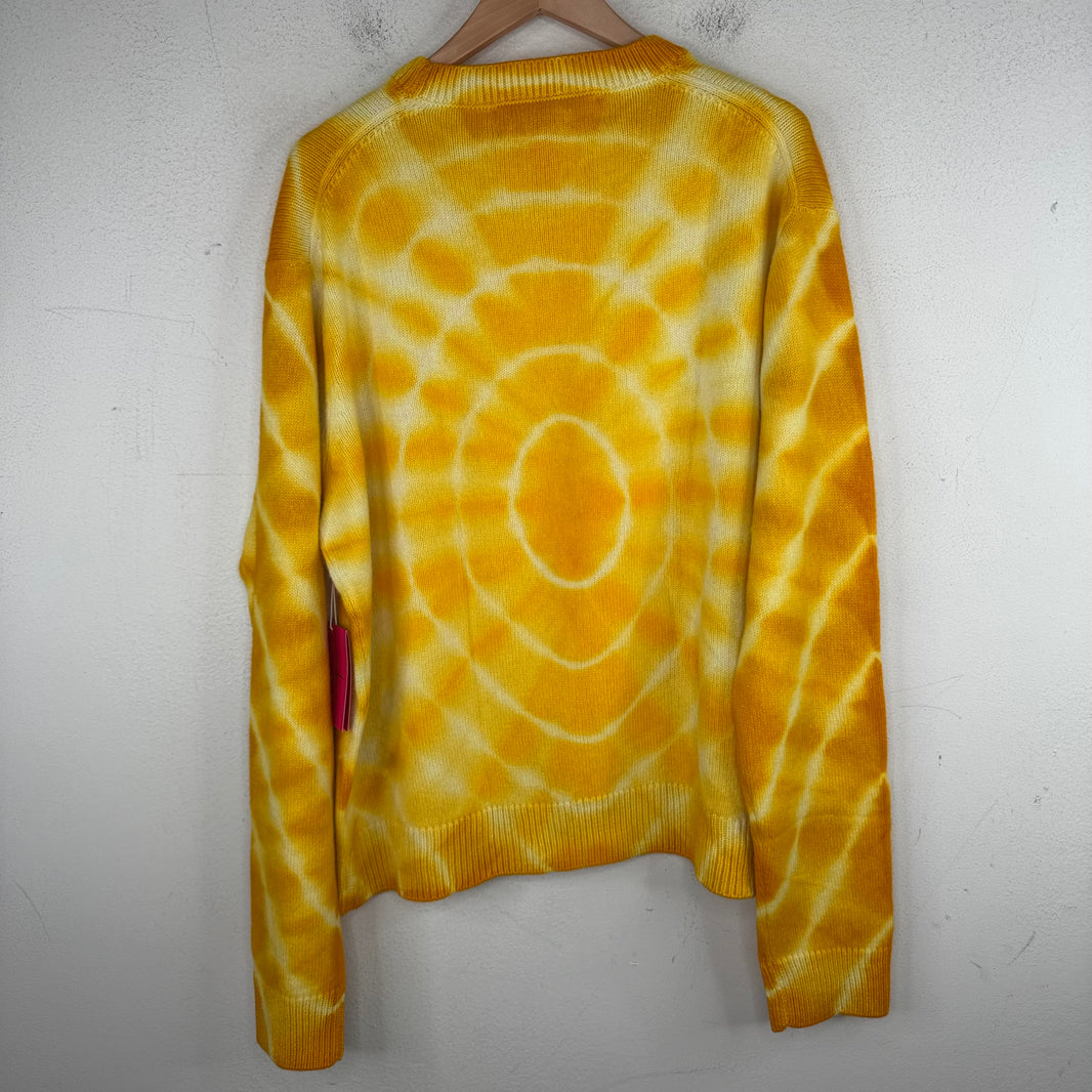 Elder Statesman Yellow Tie-Dye Sweater