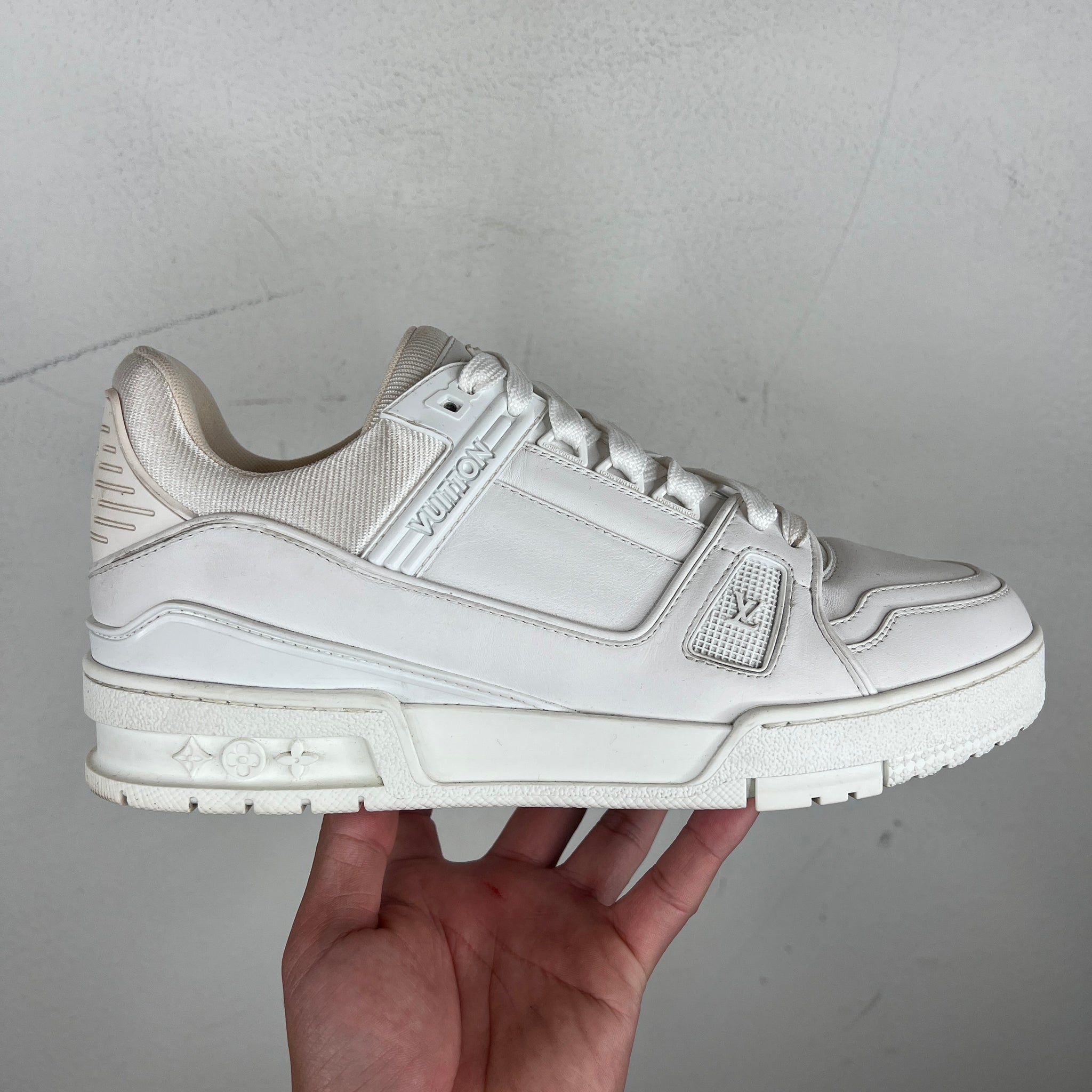 Louis Vuitton White Trainer Lows