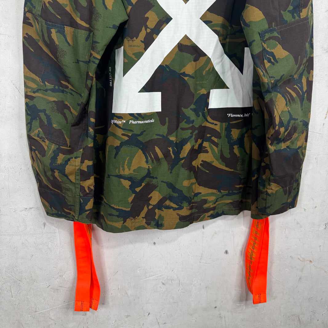 Off White Camo Patch Strap Cargo Jacket