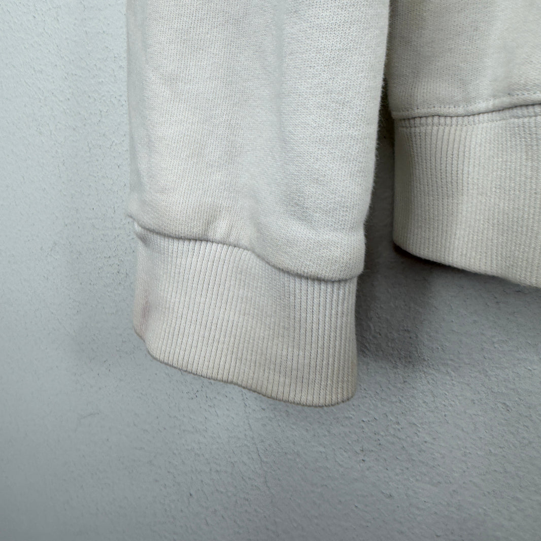 Saint Laurent Small Logo White Hoodie