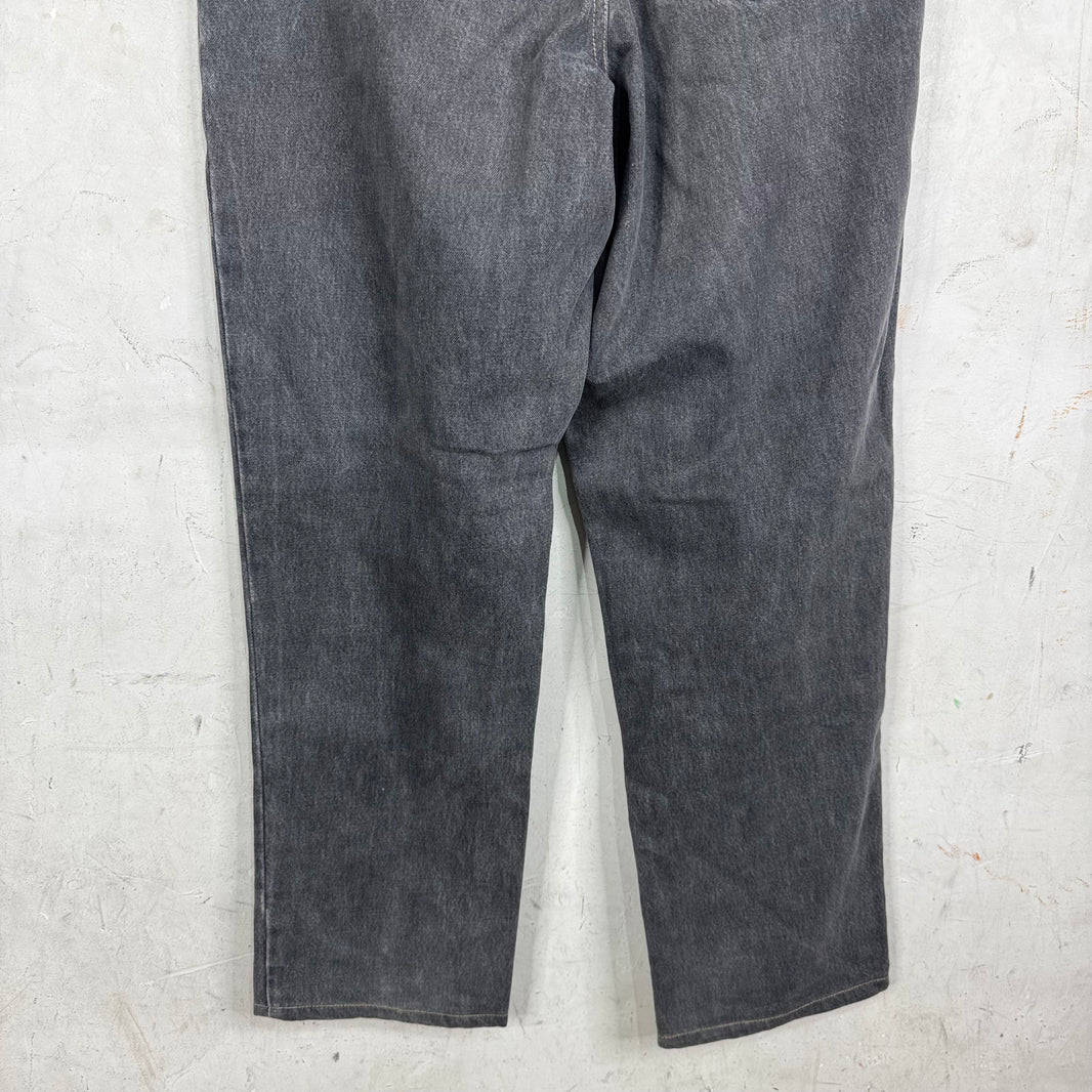 RRL Charcoal Loose Straight Jeans