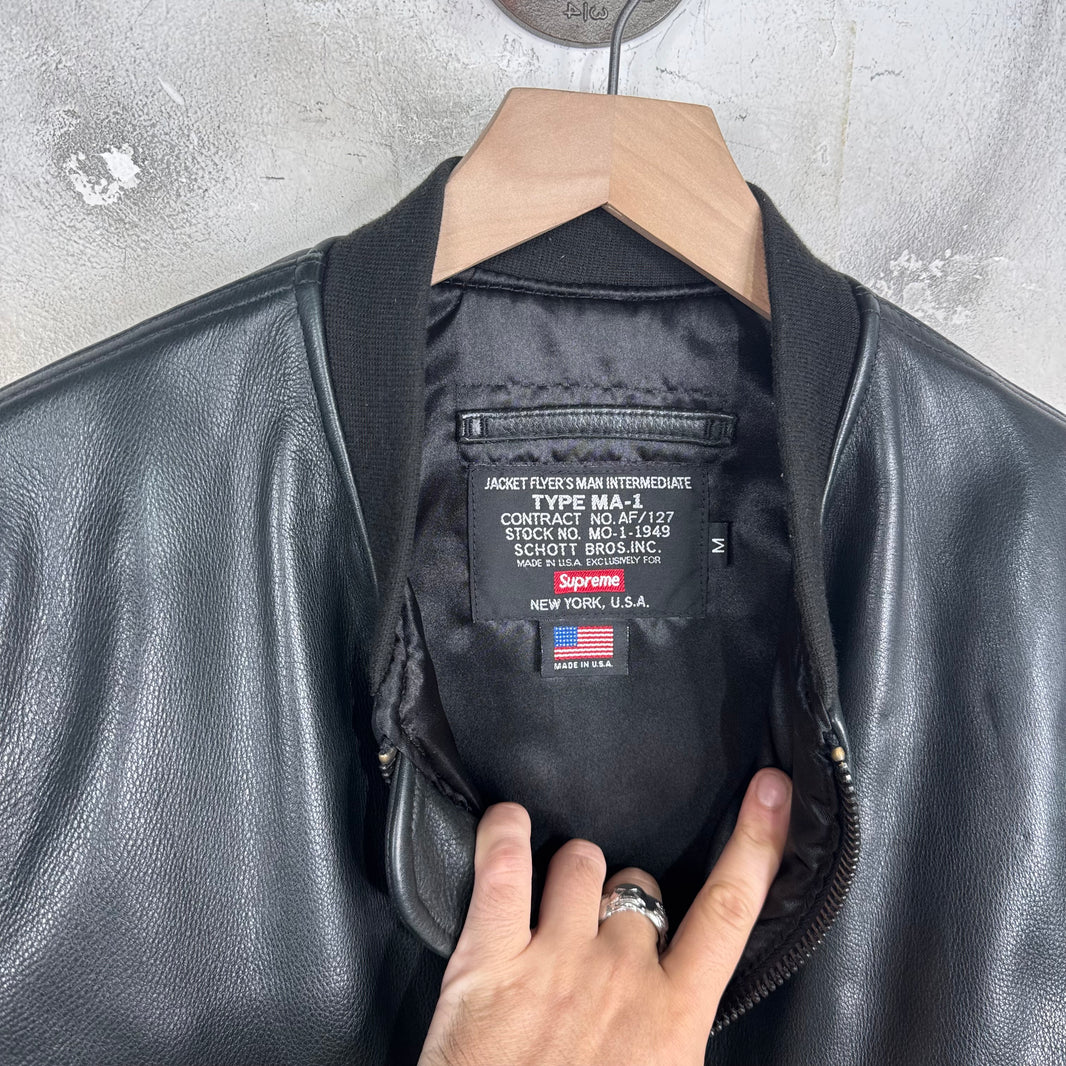 Supreme 2010's MA-1 Leather Bomber Jacket