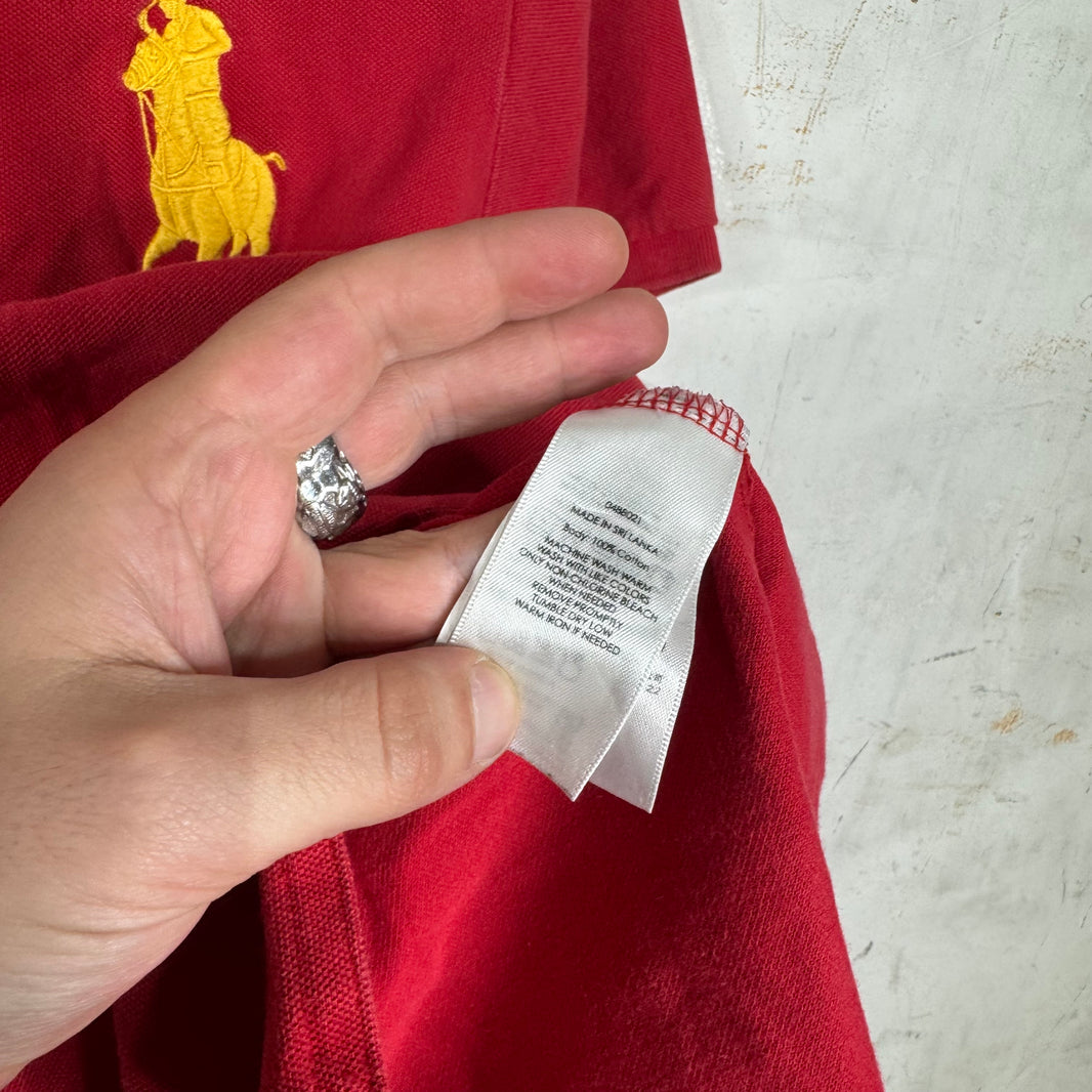 Ralph Lauren Red Yellow #3 Big Pony Polo