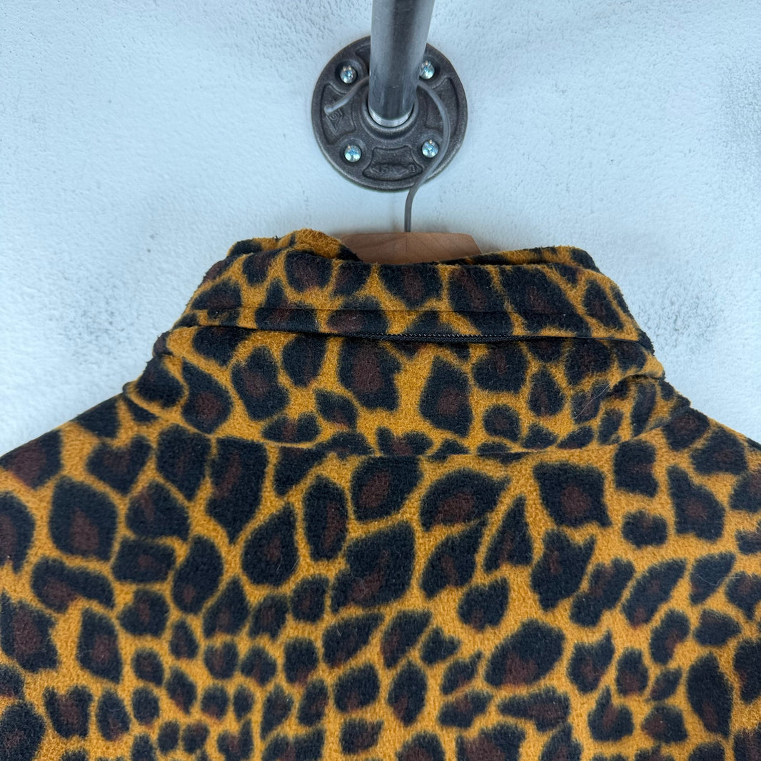 Balenciaga Leopard Hooded Fleece