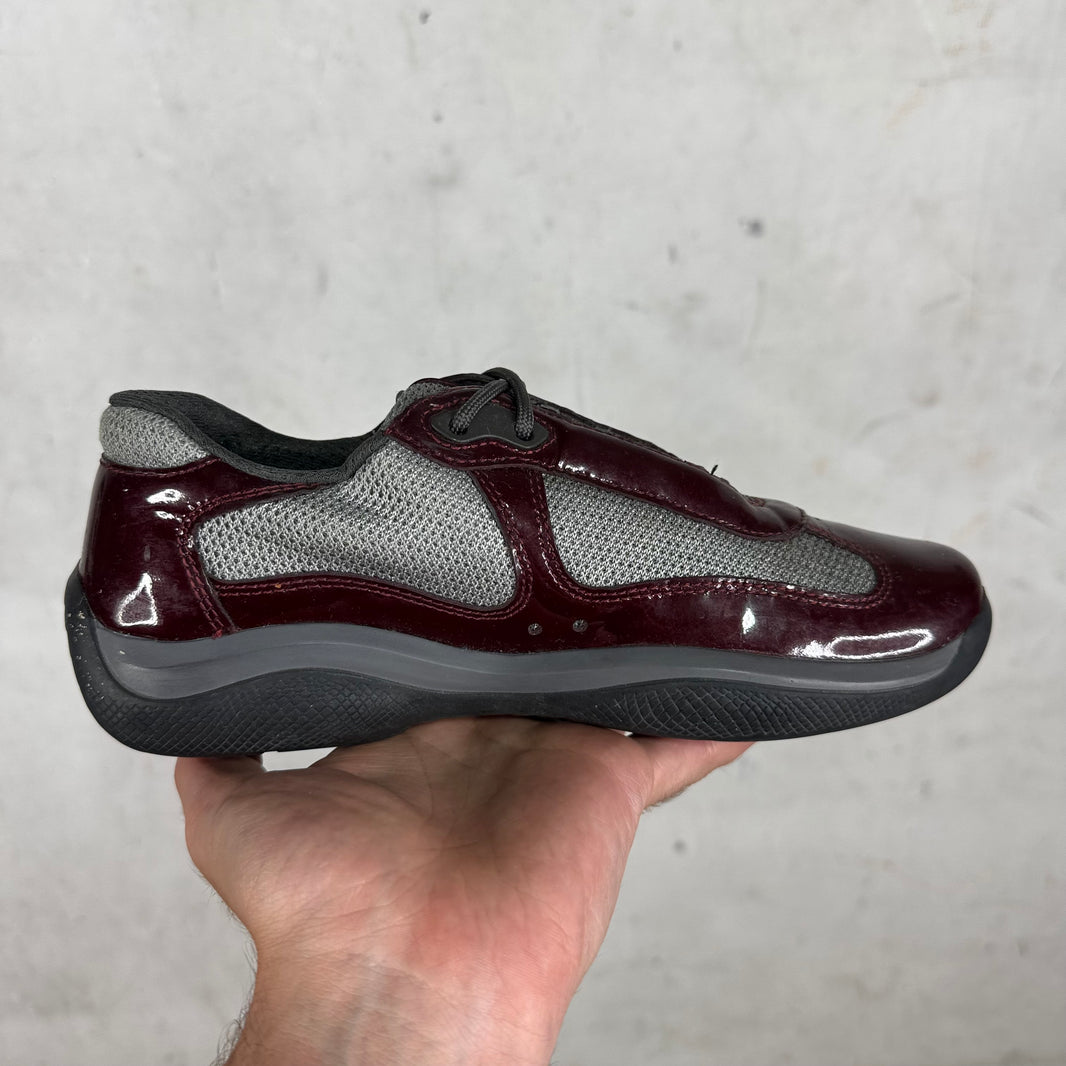 Prada Patent Burgundy Americas Cup