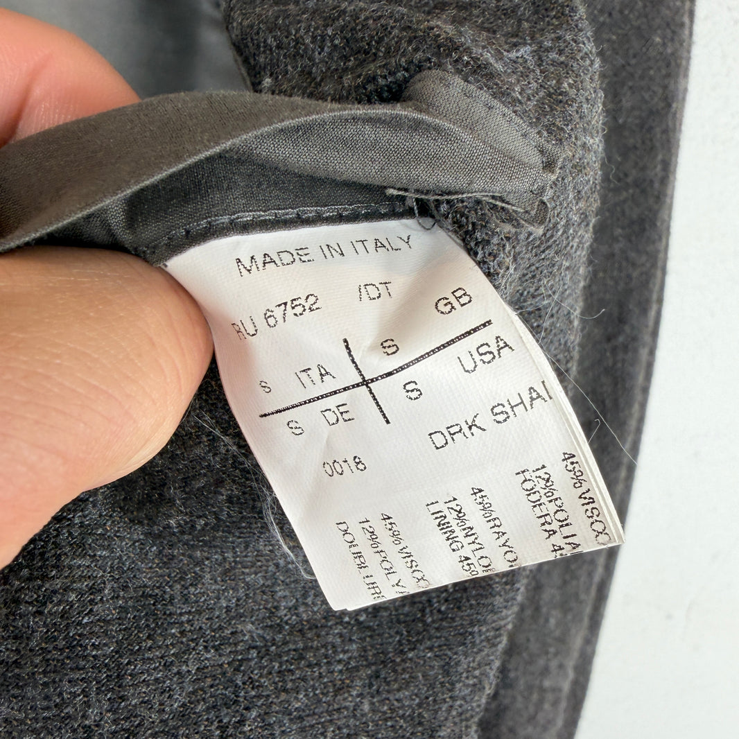 Rick Owens Wool Blend Single Button Blazer