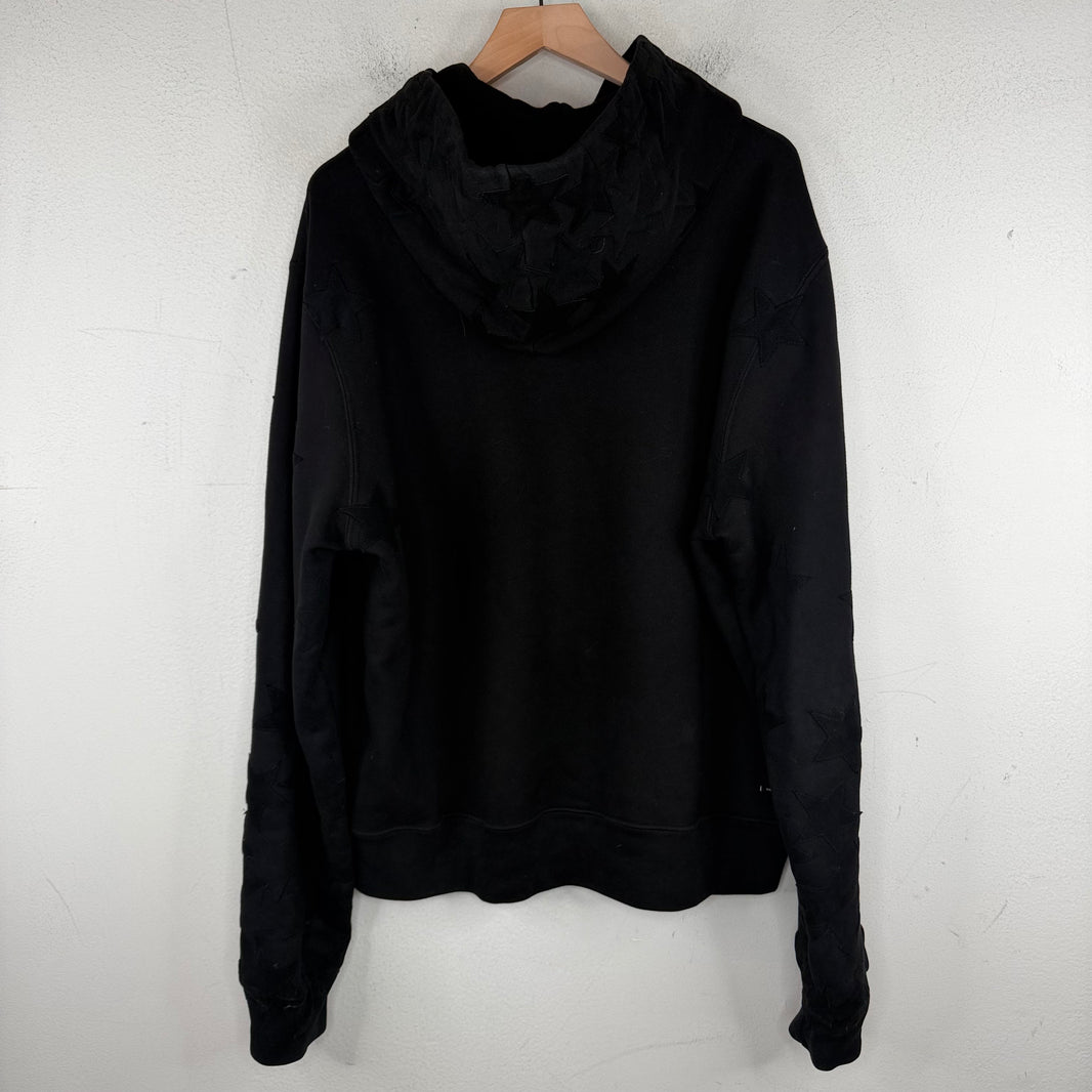Amiri Sample Suede Star Patch Hoodie