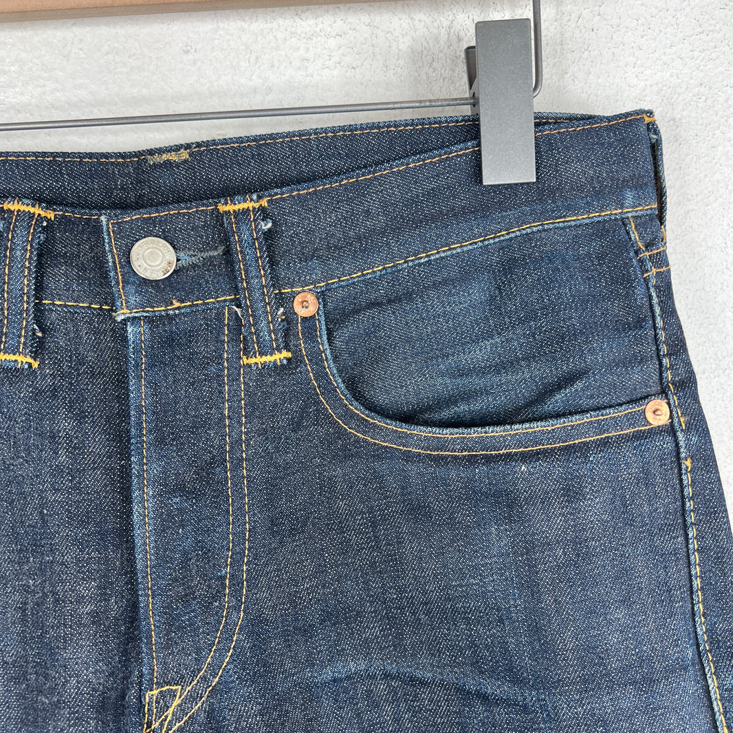 RRL Slim Fit Dark Blue Denim Jeans