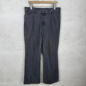 Kapital Stitch Pleated Flared Jeans