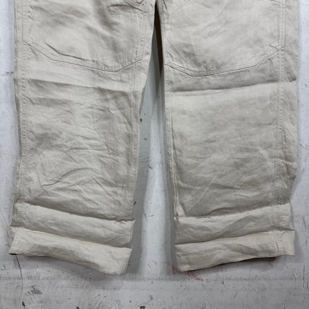 Rick Owens Hollywood Beige Linen Stefan Cargos