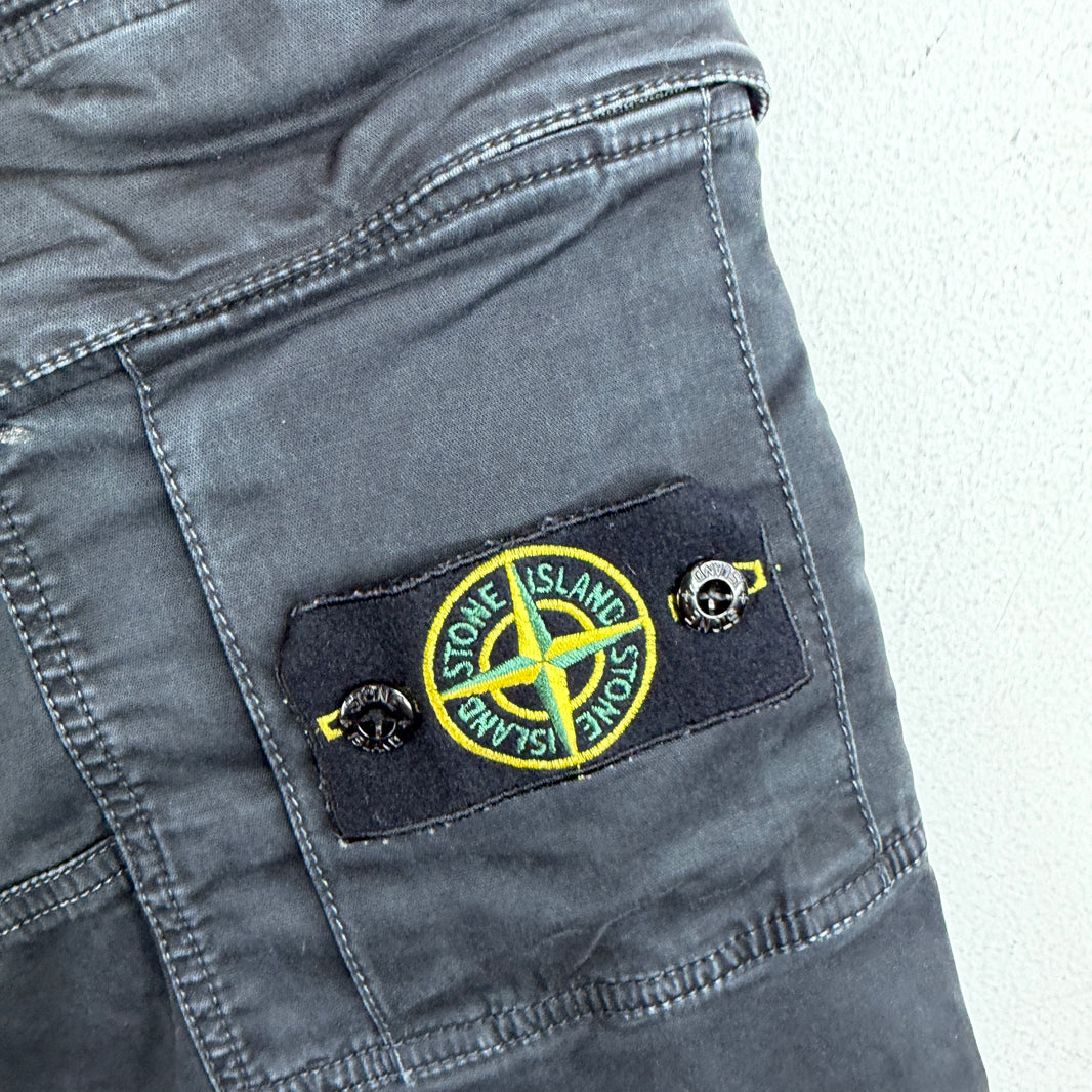 Stone Island Black Patch Cargo Pants
