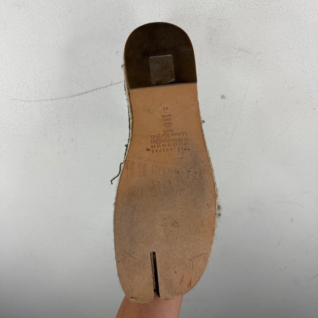 Margiela Canvas Espadrilles Tabi Slip On Shoes