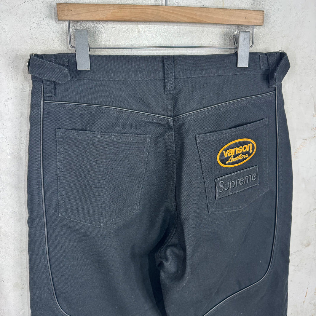 Supreme x Vanson Canvas Biker Pants