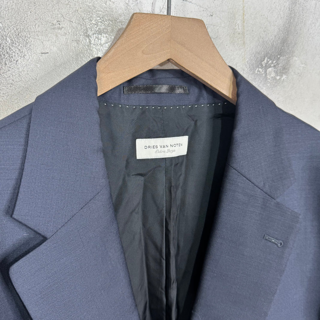 Dries Van Noten Navy Blazer Jacket