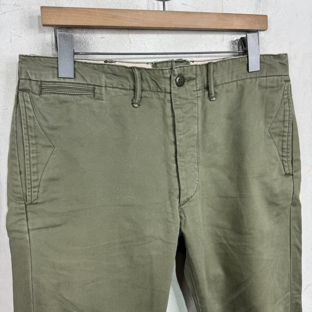 RRL Olive Military Chinos