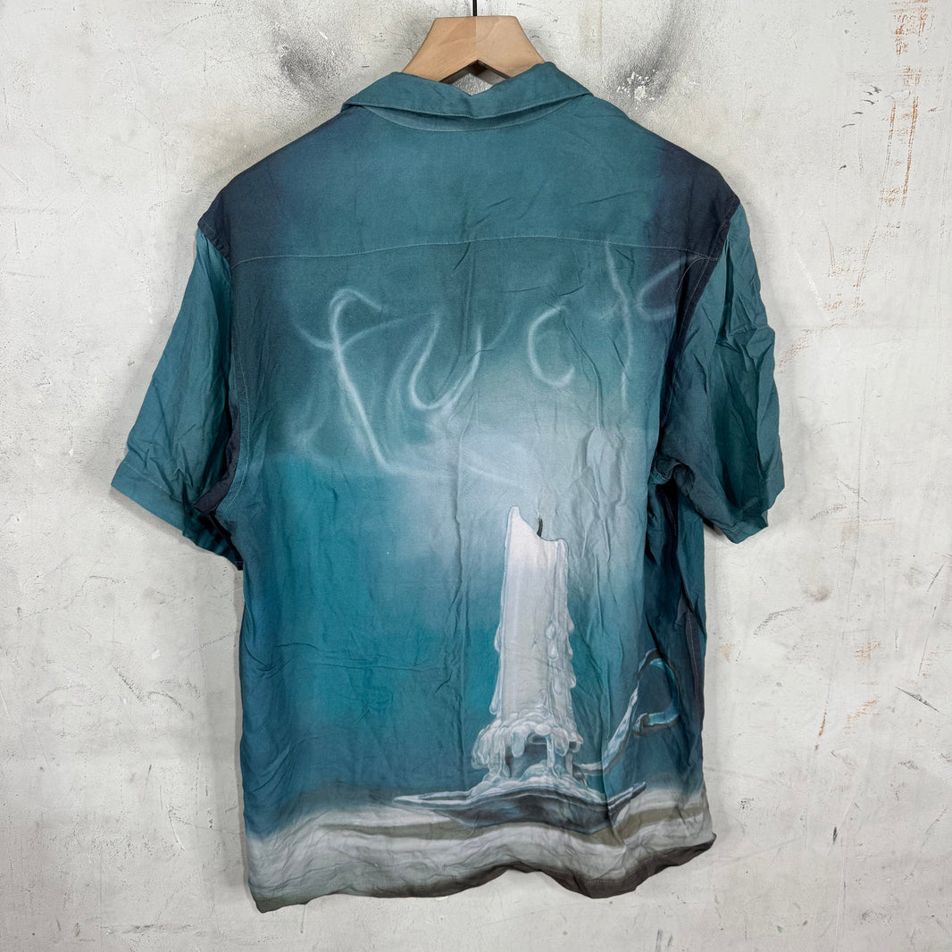 Supreme Burning Candle Button Up Shirt