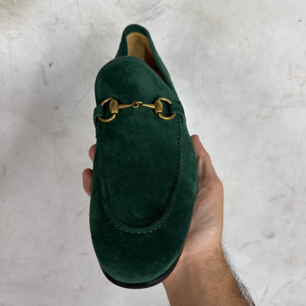 Gucci Green Horsebit Loafers