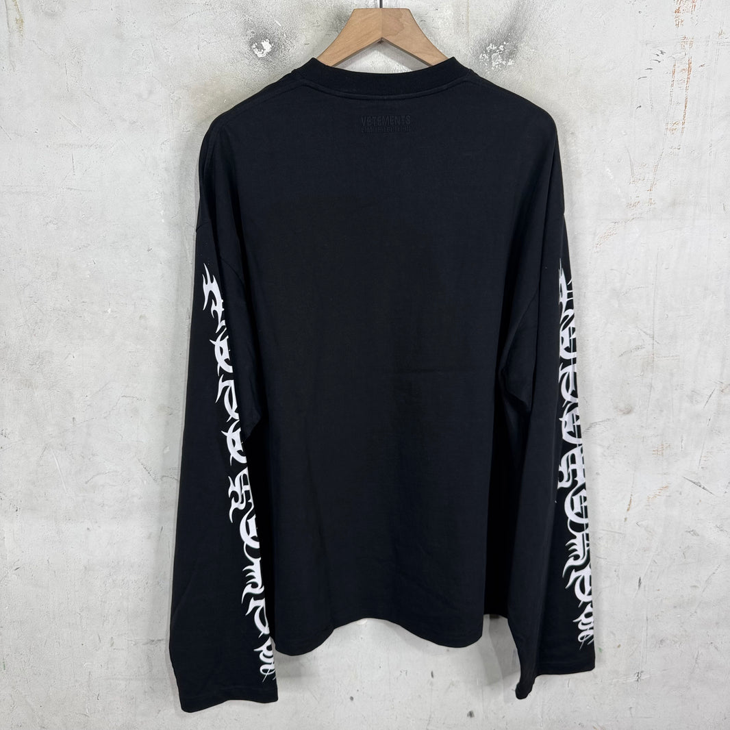 Vetements Gothic Sleeve LS T-Shirt