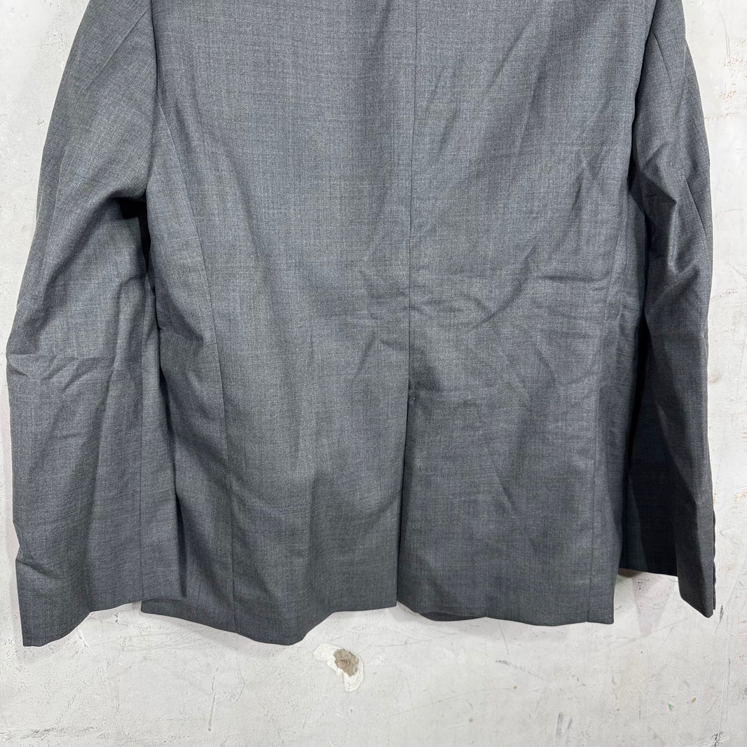 Thom Browne Light Grey Stripe Lining Blazer