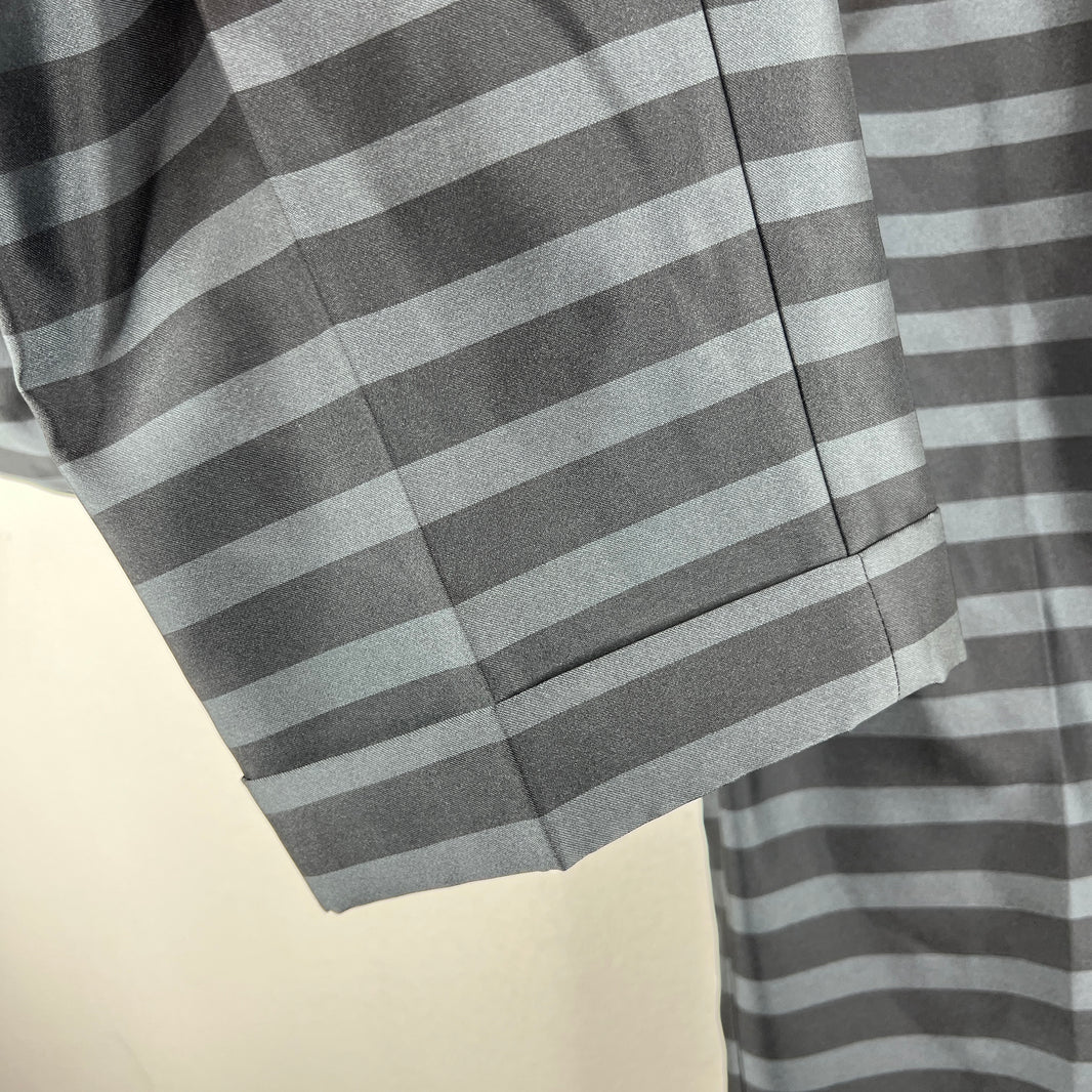 CDG Black Striped Cuff Hem Trousers