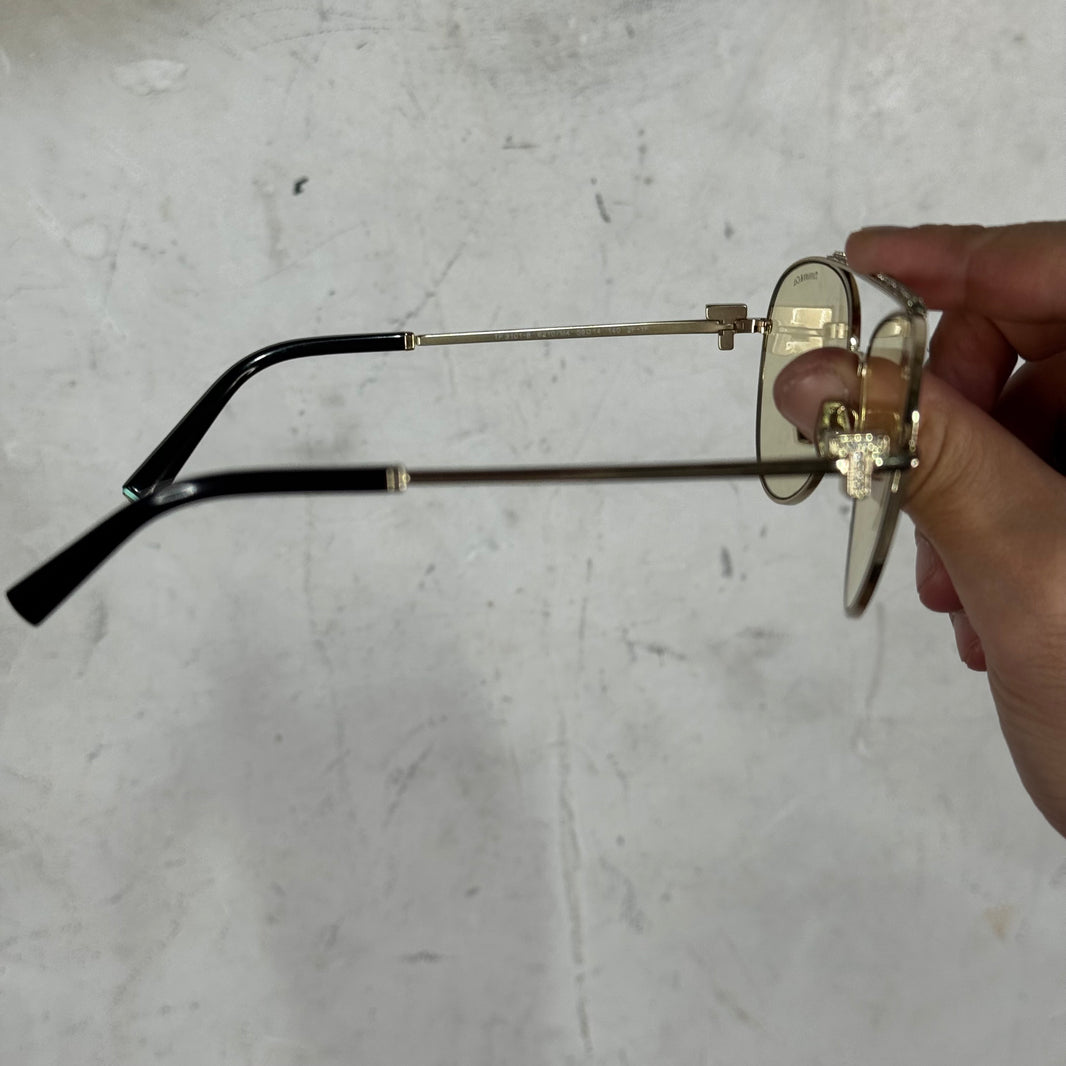Tiffany & Co Crystal Aviator Sunglasses