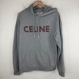 Celine Spellout Logo Gray Hoodie