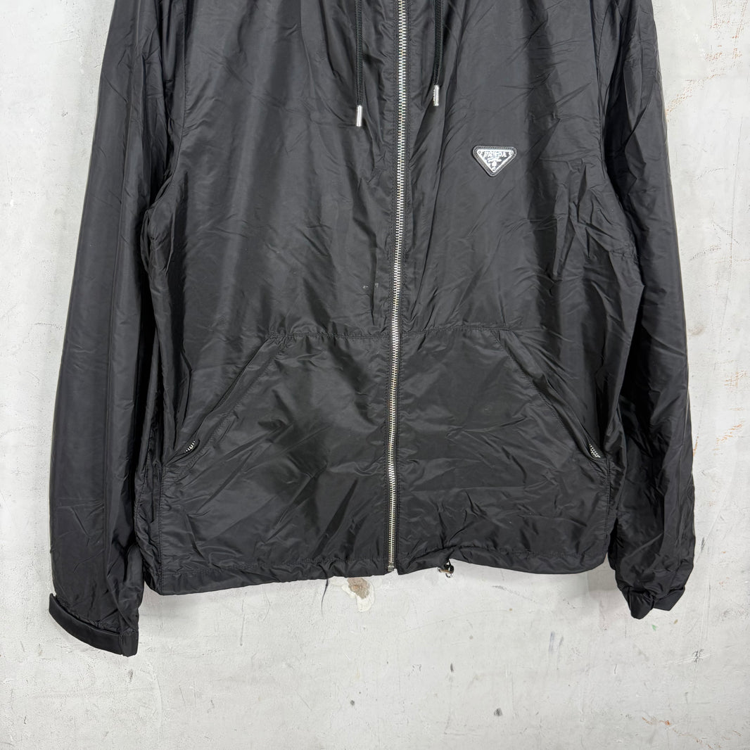 Prada Plaque Billed Windbreaker
