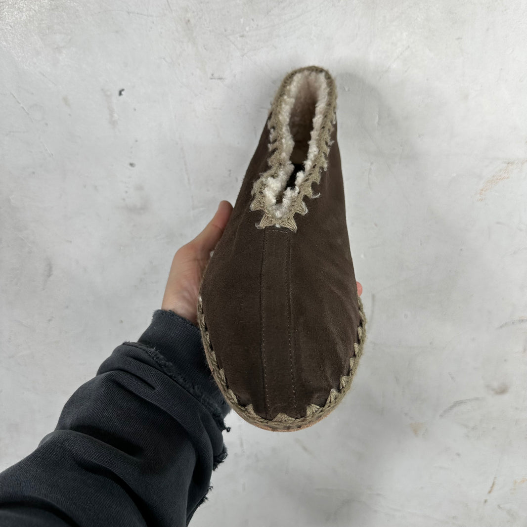 Bode Greco Shearling Slippers