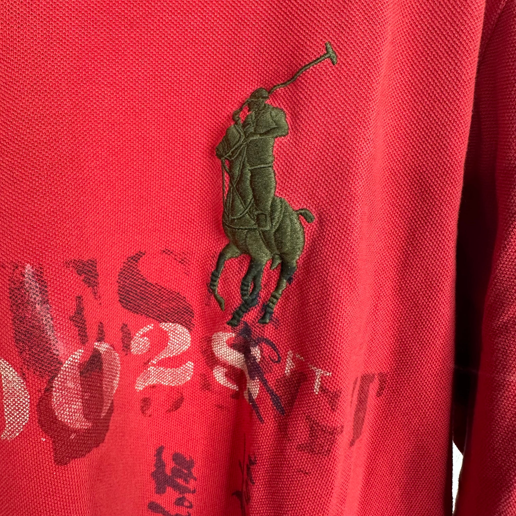 Polo Ralph Lauren Gold Horse Printed Polo