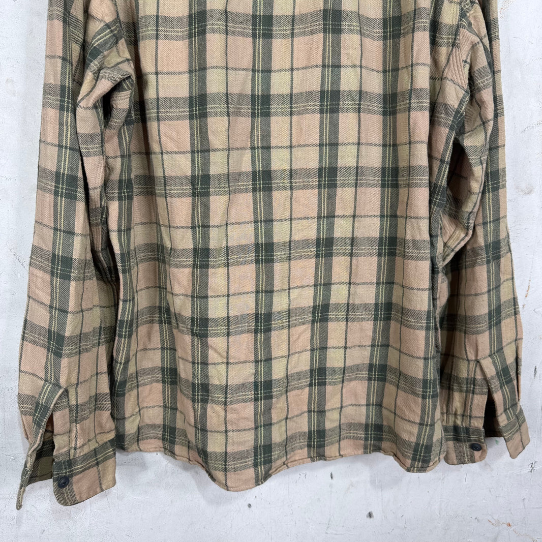 RRL Beige Plaid Flannel
