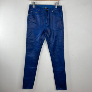 Saint Laurent Blue Waxed D05 Jeans