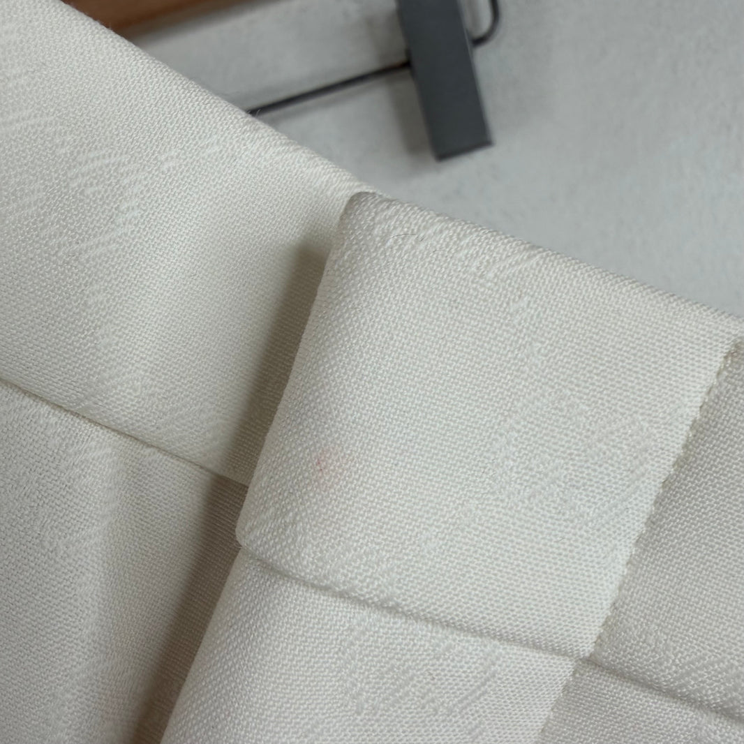 Gucci Tonal GG Monogram White Suit Set