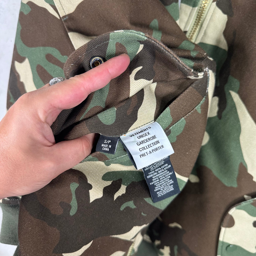 Vetements x Alpha Industries Camo Bomber